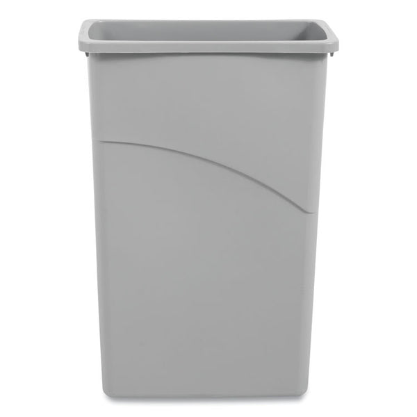 Boardwalk® Slim Waste Container, 23 gal, Plastic, Gray (BWK23GLSJGRA) Each