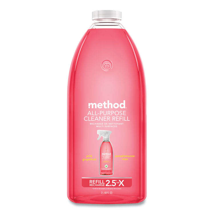 Method® All Surface Cleaner, Grapefruit Scent, 68 oz Plastic Bottle, 6/Carton (MTH01468CT) Case of 6