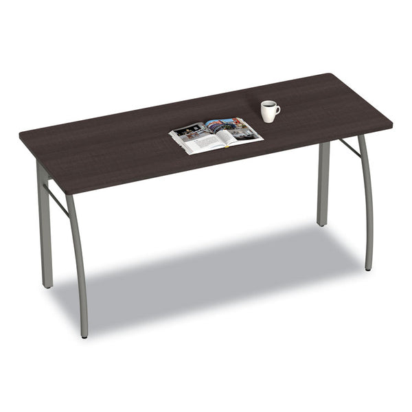 Linea Italia® Trento Line Rectangular Desk, 59.13" x 23.63" x 29.5", Mocha (LITTR742MOC)