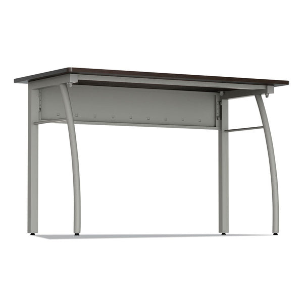 Linea Italia® Trento Line Rectangular Desk, 47.25" x 23.63" x 29.5", Mocha/Gray (LITTR733MOC)