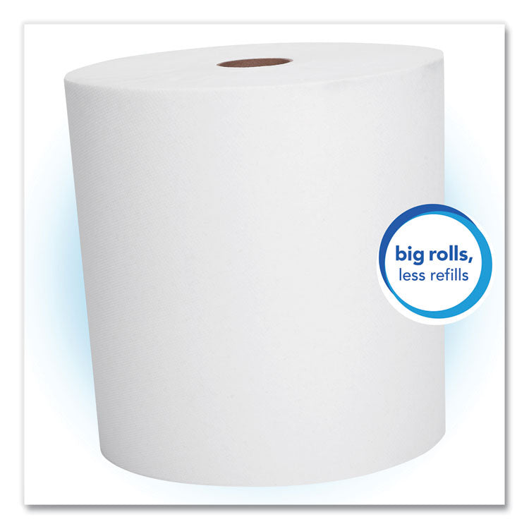 Scott® Essential High Capacity Hard Roll Towels for Business, Absorbency Pockets, 1-Ply, 8" x 950 ft, 1.75" Core, White, 6 Rolls/CT (KCC02000)