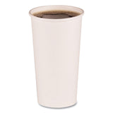 Boardwalk® Paper Hot Cups, 20 oz, White, 12 Cups/Sleeve, 50 Sleeves/Carton (BWKWHT20HCUP)