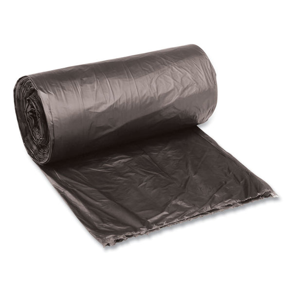 Boardwalk® Low-Density Waste Can Liners, 10 gal, 0.35 mil, 24" x 23", Black, 25 Bags/Roll, 10 Rolls/Carton (BWK2423L) Case of 500