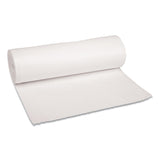 Boardwalk® Low-Density Waste Can Liners, 60 gal, 0.6 mil, 38" x 58", White, 25 Bags/Roll, 4 Rolls/Carton (BWK3858EXH)