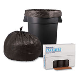 Boardwalk® Low-Density Waste Can Liners, 45 gal, 0.95 mil, 40" x 46", Gray, 25 Bags/Roll, 4 Rolls/Carton (BWK4046SH)