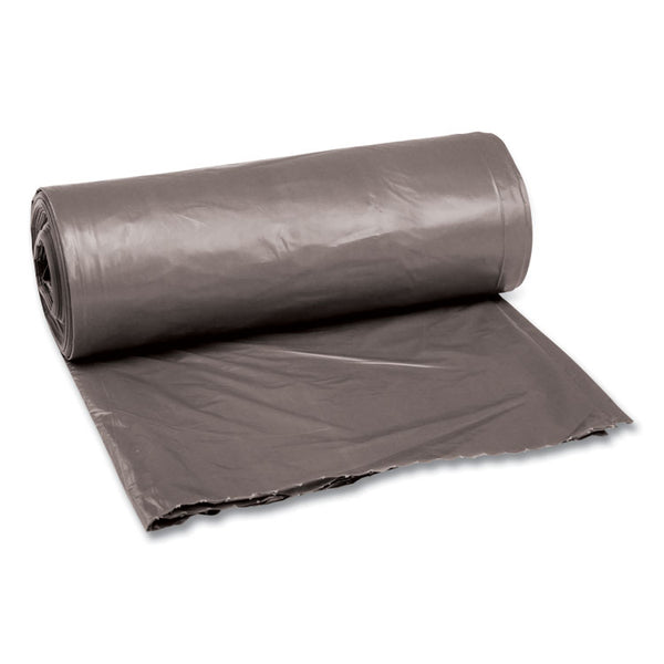 Boardwalk® Low-Density Waste Can Liners, 30 gal, 0.95 mil, 30" x 36", Gray, 25 Bags/Roll, 4 Rolls/Carton (BWK3036SH) Case of 100