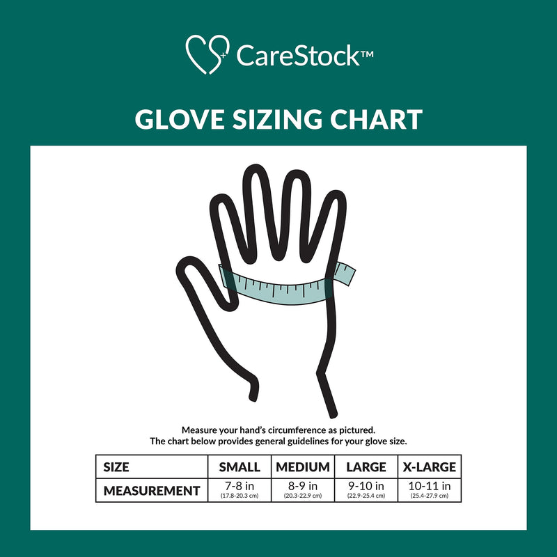 CareStock™ Exam Glove Small NonSterile Vinyl Standard Cuff Length Smooth Clear Not Rated (1230907_CS) 1000/CS