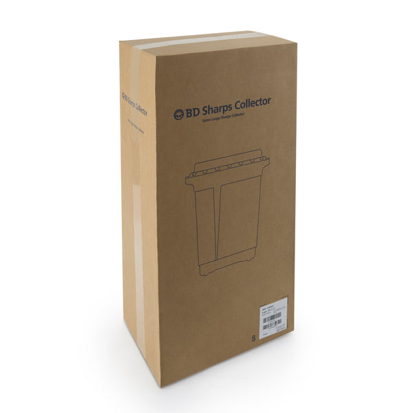BD™ Chemotherapy Waste Container Yellow Base 18-1/2 X 17-3/4 X 11-3/4 Inch Vertical Entry 9 Gallon (444895_EA) 1/EA