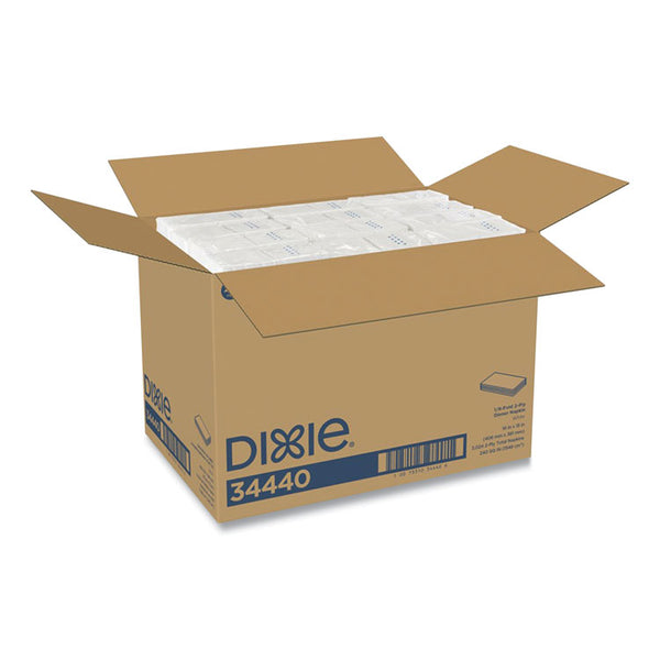 Dixie® 1/8-Fold Dinner Napkin, 2-Ply, 16 x 15, White, 3,024/Carton (GPC34440)
