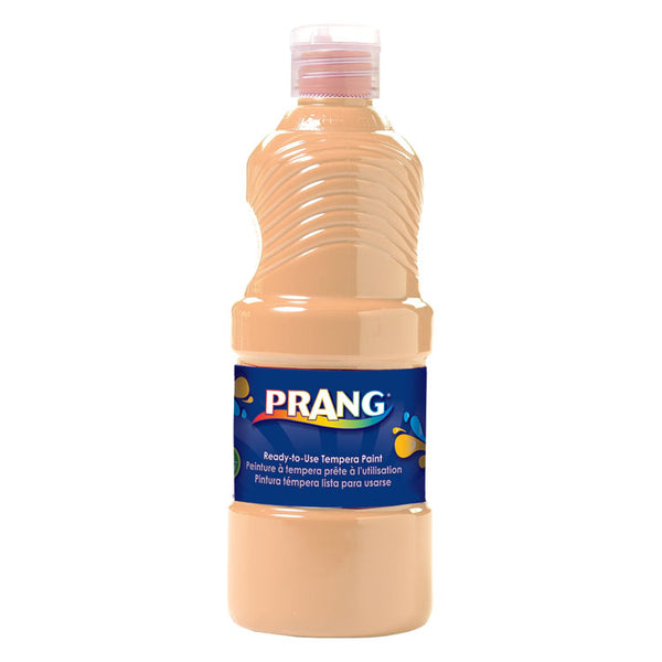 Prang® Ready-to-Use Tempera Paint, Peach, 16 oz Dispenser-Cap Bottle (DIXX21634) Each