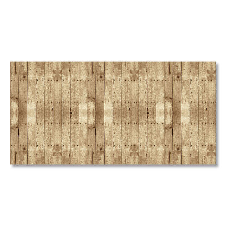 Pacon® Bordette Designs, 48" x 50 ft Roll, Weathered Wood, Brown/White (PAC0056515)