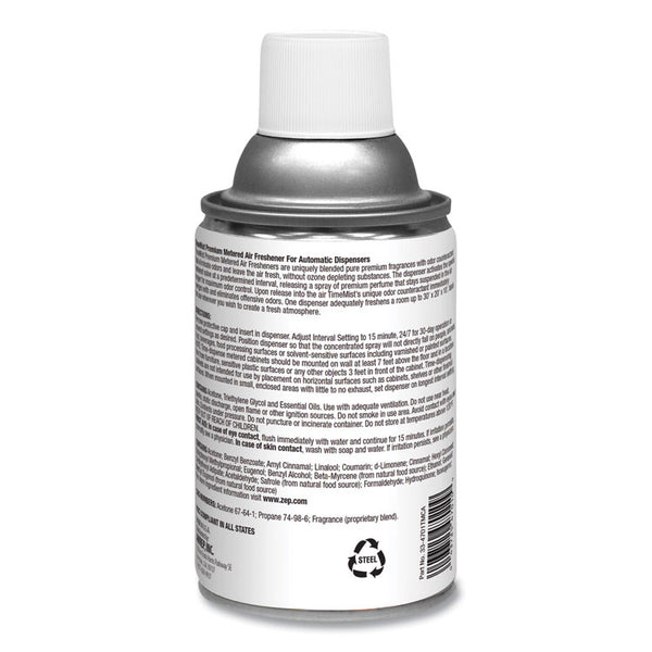 TimeMist® Premium Metered Air Freshener Refill, Dutch Apple and Spice, 6.6 oz Aerosol Spray, 12/Carton (TMS1042818) Case of 12