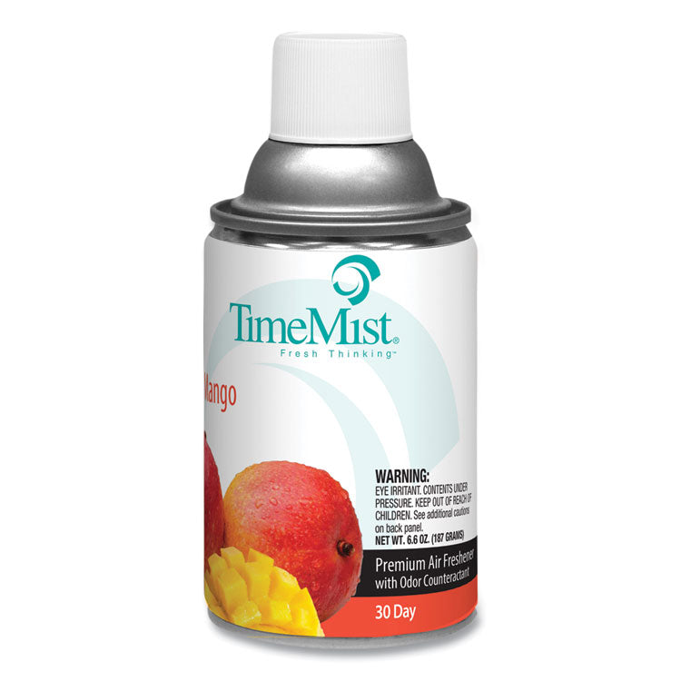 TimeMist® Premium Metered Air Freshener Refill, Mango, 6.6 oz Aerosol Spray, 12/Carton (TMS1042810) Case of 12
