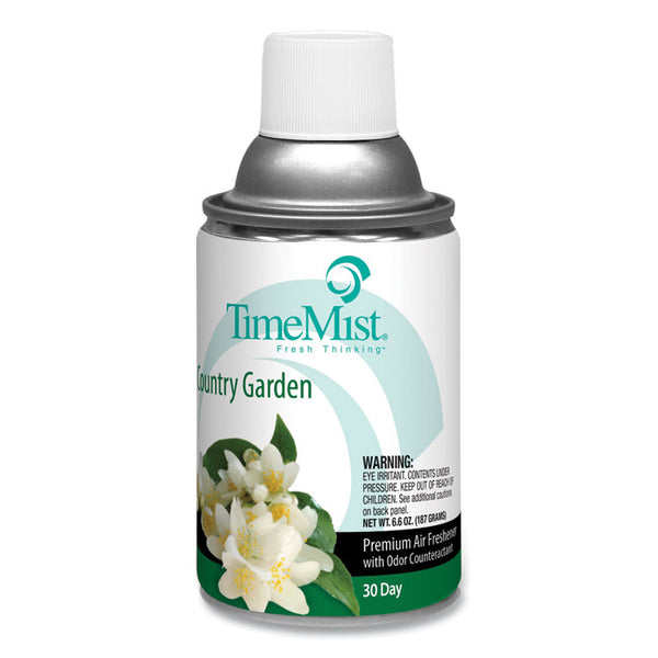 TimeMist® Premium Metered Air Freshener Refill, Country Garden, 6.6 oz Aerosol Spray, 12/Carton (TMS1042786) Case of 12