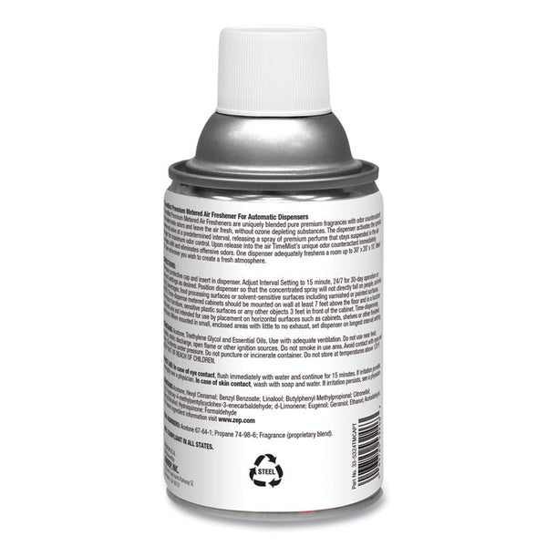 TimeMist® Premium Metered Air Freshener Refill, Caribbean Waters, 6.6 oz Aerosol Spray 12/Carton (TMS1042756) Case of 12