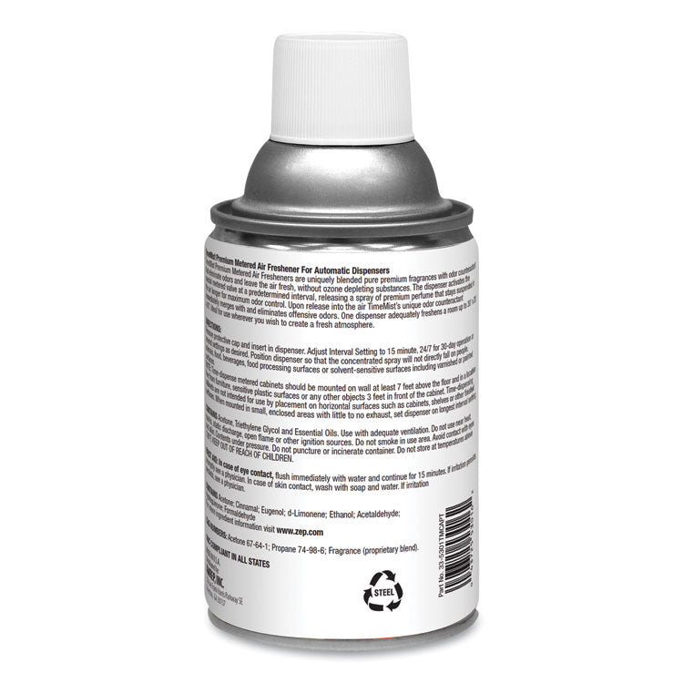 TimeMist® Premium Metered Air Freshener Refill, Cinnamon, 6.6 oz Aerosol Spray, 12/Carton (TMS1042746) Each
