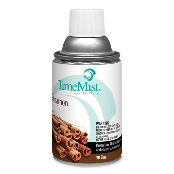 TimeMist® Premium Metered Air Freshener Refill, Cinnamon, 6.6 oz Aerosol Spray, 12/Carton (TMS1042746) Each