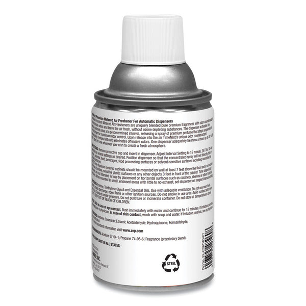 TimeMist® Premium Metered Air Freshener Refill, Vanilla Cream, 5.3 oz Aerosol Spray, 12/Carton (TMS1042737) Case of 12