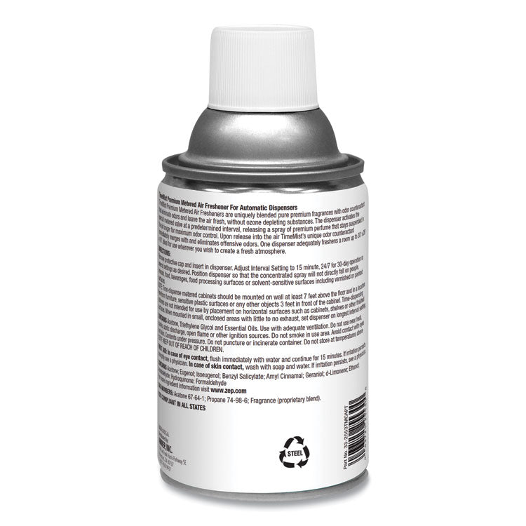 TimeMist® Premium Metered Air Freshener Refill, Spring Flowers, 5.3 oz Aerosol Spray, 12/Carton (TMS1042712) Case of 12