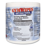 2XL Antibacterial Gym Wipes Refill, 1-Ply, 6 x 8, Unscented, White, 700 Wipes/Pack, 4 Packs/Carton (TXLL101)