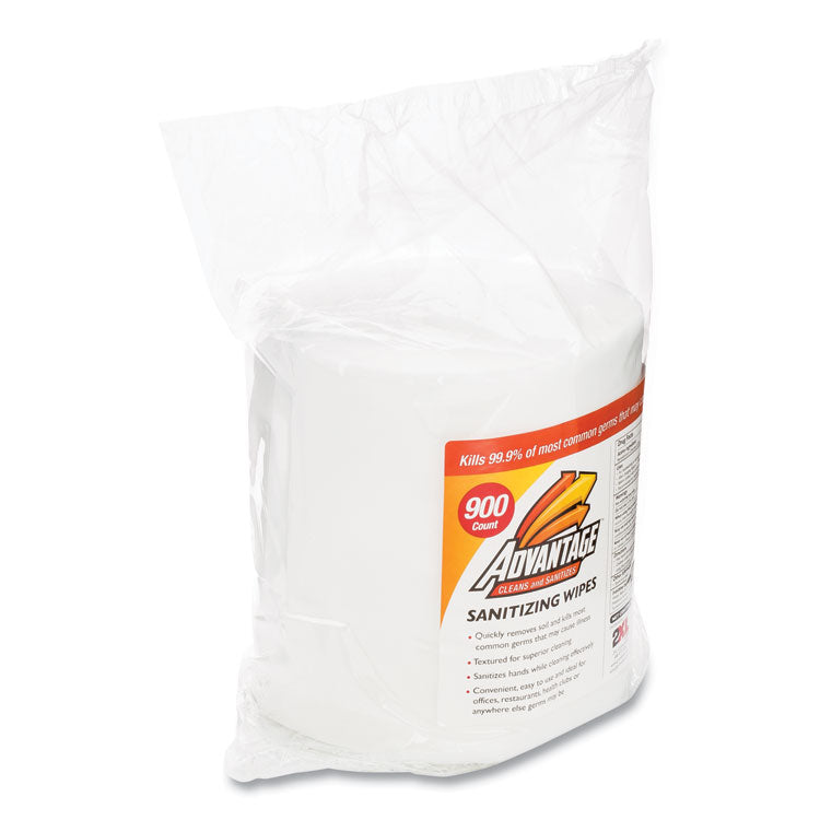 2XL Gym Wipes Advantage, 1-Ply, 6 x 8, Unscented, White, 900/Roll, 4 Rolls/Carton (TXLL36R) 4 refill bags of 900 wipes