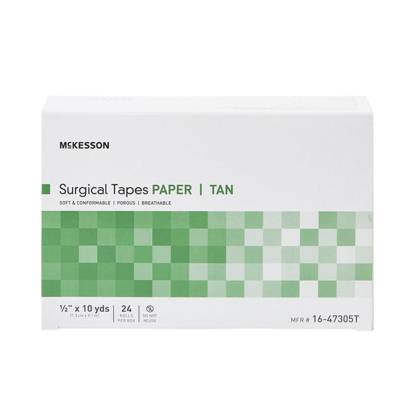 McKesson Medical Tape Tan 1/2 Inch X 10 Yard Paper NonSterile (1055585_RL) 1/RL