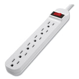 Belkin® Power Strip, 6 Outlets, 3 ft Cord, White (BLKF9P60903DP)