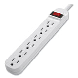 Belkin® Power Strip, 6 Outlets, 3 ft Cord, White (BLKF9P60903DP) Each