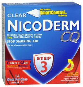 Nicoderm CQ® Stop Smoking Aid 7 mg Strength Transdermal Patch (523887_BX) 1/BX