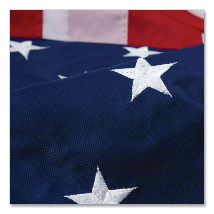 Advantus All-Weather Outdoor U.S. Flag, 72" x 48", Heavyweight Nylon (AVTMBE002220) Each