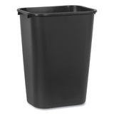 Rubbermaid® Commercial Deskside Plastic Wastebasket, 10.25 gal, Plastic, Black (RCP295700BK)