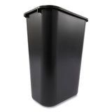 Rubbermaid® Commercial Deskside Plastic Wastebasket, 10.25 gal, Plastic, Black (RCP295700BK)