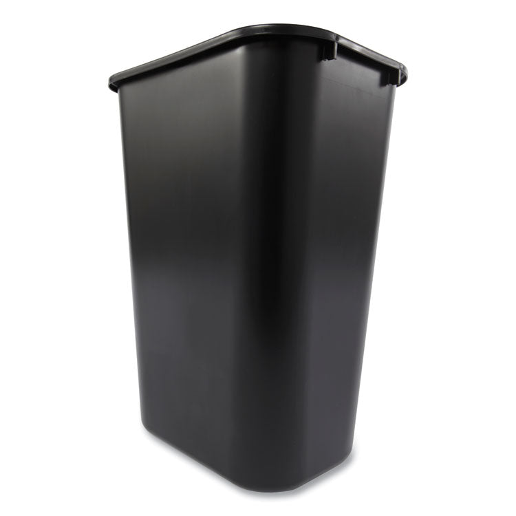 Rubbermaid® Commercial Deskside Plastic Wastebasket, 10.25 gal, Plastic, Black (RCP295700BK)