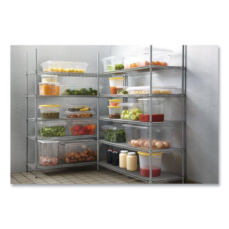 Rubbermaid® Commercial Food/Tote Boxes, 12.5 gal, 26 x 18 x 9, Clear, Plastic (RCP3300CLE)