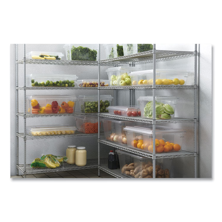 Rubbermaid® Commercial Food/Tote Boxes, 8.5 gal, 26 x 18 x 6, Clear, Plastic (RCP3308CLE) Each