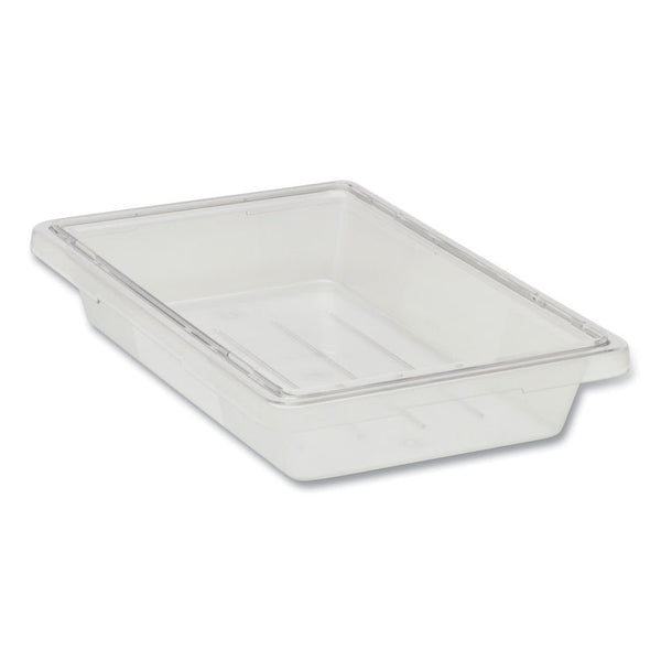 Rubbermaid® Commercial Food/Tote Boxes, 5 gal, 12 x 18 x 9, Clear, Plastic (RCP3304CLE)