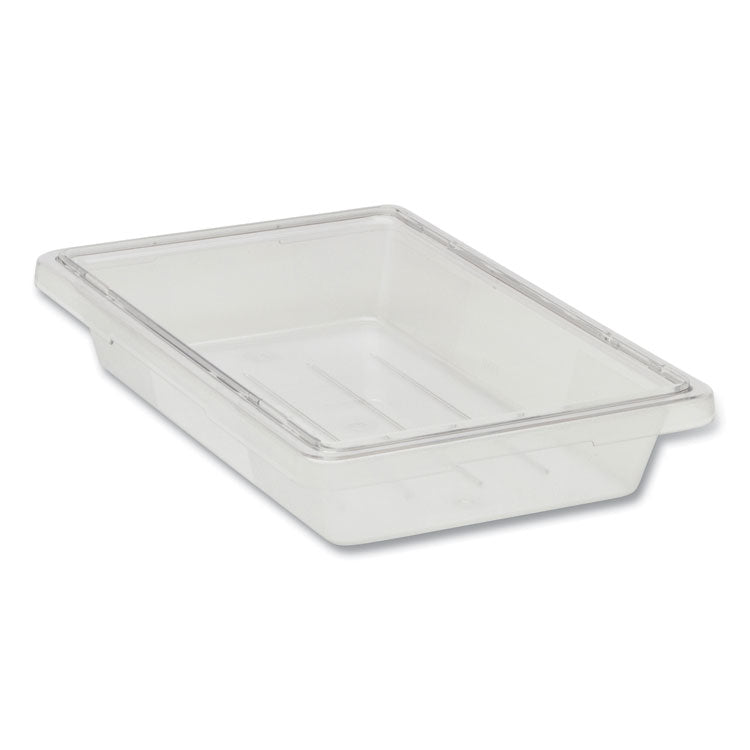 Rubbermaid® Commercial Food/Tote Boxes, 5 gal, 12 x 18 x 9, Clear, Plastic (RCP3304CLE)