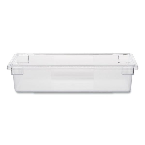 Rubbermaid® Commercial Food/Tote Boxes, 8.5 gal, 26 x 18 x 6, Clear, Plastic (RCP3308CLE)