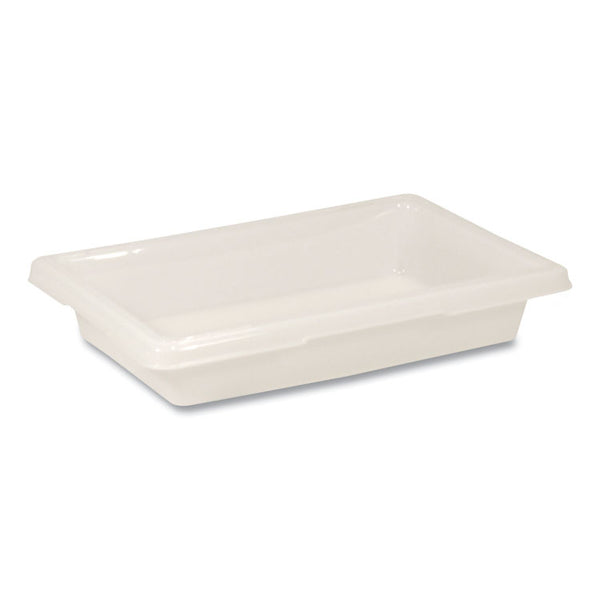 Rubbermaid® Commercial Food/Tote Boxes, 2 gal, 18 x 12 x 3.5, White, Plastic (RCP3507WHI) Each