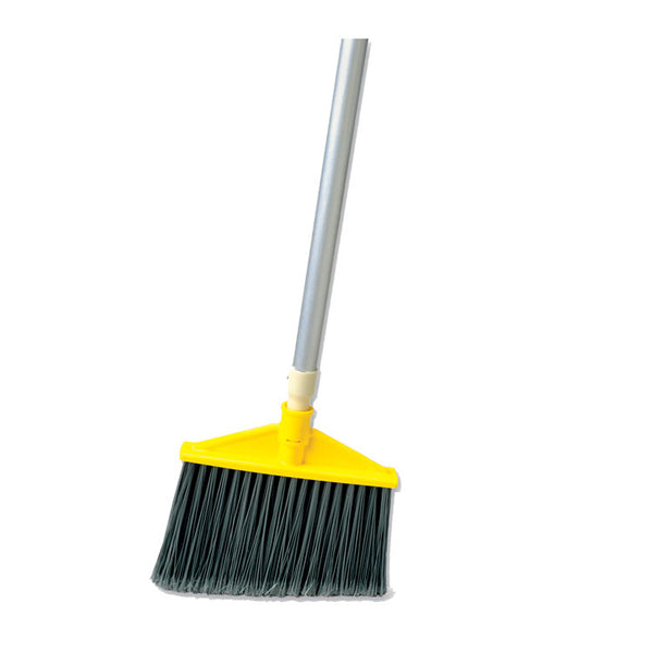 Rubbermaid® Commercial Angled Large Broom, 48.78" Handle, Silver/Gray (RCP6385GRA)