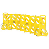 Rubbermaid® Commercial Portable Mobile Safety Barrier, Plastic, 13 ft x 40", Yellow (RCP9S1100YEL) Each