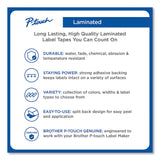 Brother P-Touch® TZe Standard Adhesive Laminated Labeling Tape, 0.23" x 26.2 ft, White on Black (BRTTZE315) Each