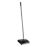 Rubbermaid® Commercial Dual Action Sweeper, 44" Steel/Plastic Handle, Black/Yellow (RCP421388BLA) Each