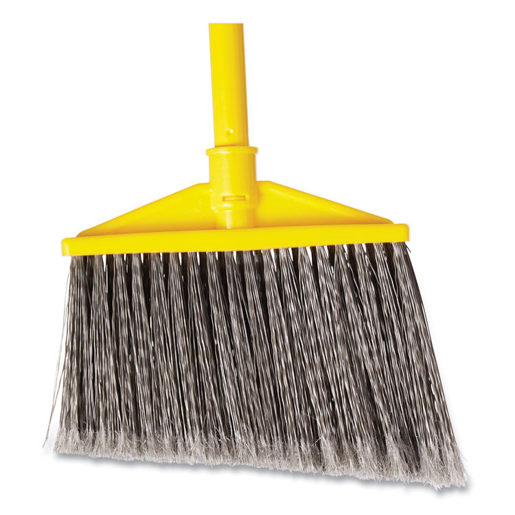 Rubbermaid® Commercial 7920014588208, Angled Large Broom, 46.78" Handle, Gray/Yellow (RCP637500GY)