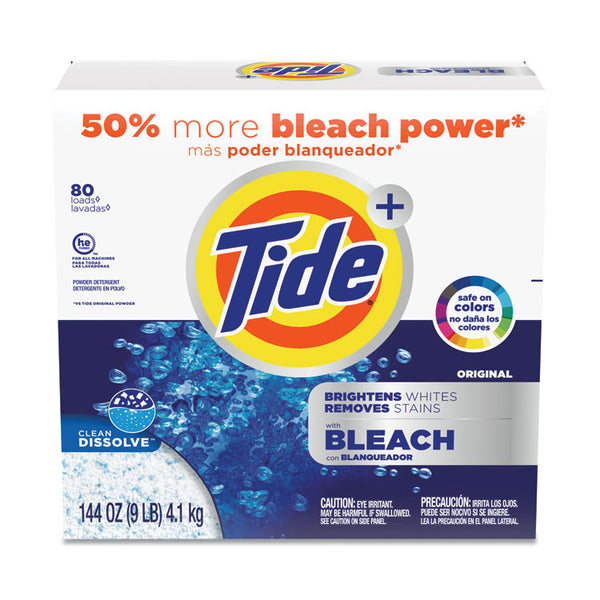 Tide® Laundry Detergent with Bleach, Tide Original Scent, Powder, 144 oz Box, 2/Carton (PGC84998CT)