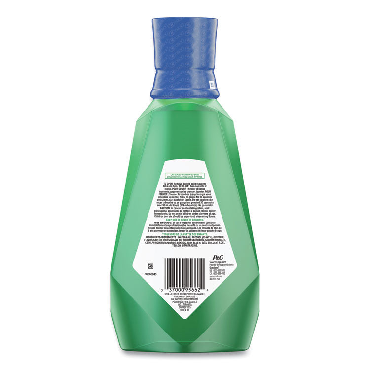 Crest® + Scope Mouth Rinse, Classic Mint, 1 L Bottle, 6/Carton (PGC95662)