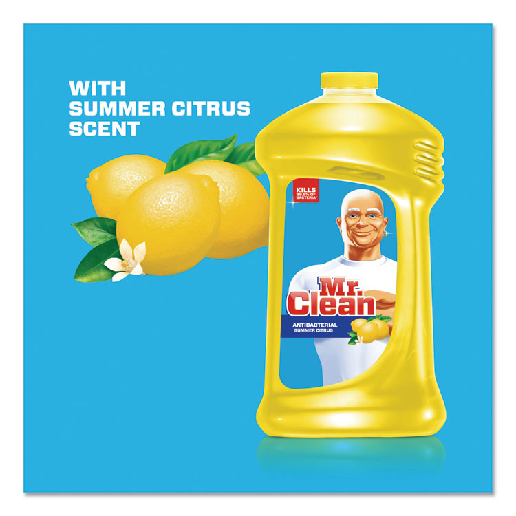 Mr. Clean® Multi-Surface Antibacterial Cleaner, Summer Citrus, 28 oz Bottle (PGC77130EA)