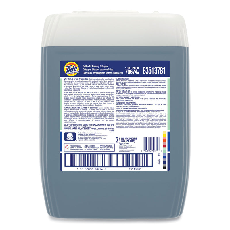 Tide Coldwater Laundry Detergent, Tide Original Scent, 5 gal Closed-Loop Plastic Container (PPL70674) Each