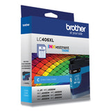 Brother LC406XLCS INKvestment High-Yield Ink, 5,000 Page-Yield, Cyan (BRTLC406XLCS)