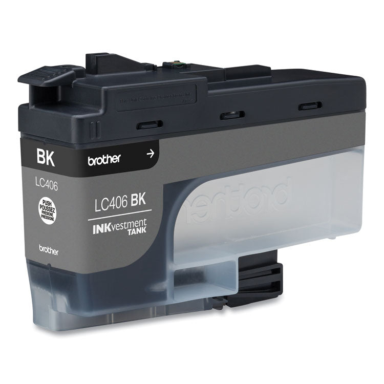 Brother LC406BKS INKvestment Ink, 3,000 Page-Yield, Black (BRTLC406BKS)